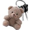 Generico Ciondolo per borsa in peluche con orso | Piccola bambola di accompagnamento imbottita | Ciondolo morbido da 5 pollici per borsa zaino, simpatico portachiavi/borsas per auto con orsetto di peluche