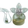 DLM Bomboniere DLM-A1493 Bomboniera Lampada a led cm 9x9x9 con icona a Cuore e libro bastone e cappello vescovile su fiore in Cristallo brillante completa di scatola utile per Santa Cresima di un maschio o femmina