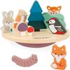 Janod - Gioco di Equilibrio in Legno FSC - Tema Ecosistema - Gioco Multisensoriale Prima Infanzia - Collaborazione con Il WWF - dai 24 Mesi, J08642