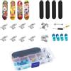 HohuzSruk Skateboard da in Miniatura - Set Giocattolo Small Fingerboard per Bambini - Mini Skateboard In Miniatura Per Principianti - Per Casa Scuola Ufficio Interno Esterno Compleanno Regalo