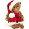 Bukowski Design Ab, Christmas Mavi, Orsetto di Peluche con Salopette e Cappello Rosso Natalizio, (Altezza 35 centimetri)