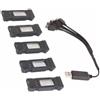 RiToEasysports Batteria al Litio per DroneBatteria al Litio per Drone con Caricabatterie 5 in 1Batteria e Caricabatterie per Drone, Batteria al Litio da 3,7 V 1200 mAh Batteria per Drone