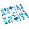 Qemue Accessori in metallo per ricambi Mjx Hyper Go 16207 16208 16209 16210 H16H modificato RC Drift auto telecomando auto (colore: blu)