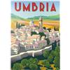 MyPuzzle.com MyPuzzle Umbria Italia, Poster D'epoca In Stile Art Deco, Illustrazione - Premium 1000 Pezzi Puzzle - MyPuzzle Collezione speciale di Puzzle Galaxy
