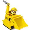 PAW PATROL Playset Veicolo e Figura RUBBLE Bulldozer con TRIVELLA Spin Master