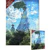 Bristlegrass Puzzle in Legno 1000 Pezzi per Adulti, Donna con Un Parasole - Madame Monet e Suo Figlio Pezzi che Si Incastrano Perfettamene Regali Arte Dipinto Decorativo Puzzle (1000 pz)