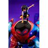 Iron Studios- Peni Parker & SP-Statua Man: Into The Spider-Verse-Scala Artistica 1:10 Battle Diorama Series, 31520-10