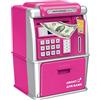 Gcerfby Banca bancomat per bambini, piccole scatole di denaro elettrico, slot per fatture auto, 12x14x19,7 cm, facile da usare, portatili per ragazzi e ragazze che salvano monete, denaro