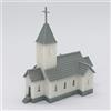 Outland Models Ferrovia Paesaggio Chiesa Paese 1:220 Scala Z