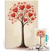 LKASGCBY Puzzle 2000 pezzi per adolescenti Albero del cuore dell'amore romantico Gioco intellettuale Regalo di compleanno, regali, arte murale 70x100cm
