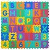 VeloVendo® - Tappeto Puzzle Bambini XXL - 46 pezzi con Certificato CE e testato TÜV in soffice Schiuma EVA | Tappeto Gioco Bambini | Tappetino Puzzle | Tappeto gioco neonato (Lettere+Numeri+Animali)