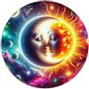 BZZOLASP Sole e luna 1000 Pezzi Sole e luna Puzzle Circolare Divertimento Esclusiva Amazon Regalo Per Adulti E Bambini Da 14 Anni E Più 1000pcs (67.5x67.5cm)