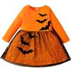 Generico Vestito Halloween Bambina 2 Anni Vestito Strega Costumi Halloween Vestiti Travestimento Pipistrello Costume Halloween Neonato Zucca Zombie Scheletro Cosplay Battesimo Abbigliamento Halloween Bambina