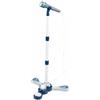 Baroni Toys Microfono con Asta per Bambini 3+ Anni con Luci, Microfono Giocattolo Musicale con Effetti Sonori e Luminosi per Piccoli Cantanti, Attacco MP3, Asta Altezza Regolabile Blu, 34x34x80cm