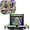 AKEDO - Battle Arena delle Tartarughe Ninja, giocattolo scenario di battaglia, 2 modalità di gioco, con suoni di combattimento, 2 bambole guerrieri per giocare + 1 accessorio, 4 modelli diversi,