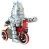 Lutèce Créations Giocattolo Meccanico di Metallo - Robot (Baby Robot) Meccanico su Triciclo con Campanello di Latta cromolitografata - Oggetto da Collezione Vintage per Soli Adulti