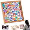 Generic Kit creativo 2-in-1 di puzzle in legno con gatto da colorare e cornice decorativa, gioco di puzzle per bambini e adulti, regalo originale per decorare la casa, compleanni e feste