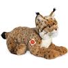 Hermann Teddy Teddy Hermann 90467 Lince sdraiata 45 cm, peluche con contenuto di riciclo ideale (materiale di riempimento)