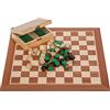 SQUARE GAME Square - Pro Dame Set 100 Campo - Scacchiera in legno Mogano - Campo 40 x 40 mm