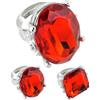 W WIDMANN MILANO Party Fashion WIDMANN ? ac0099 ? Anello con Grande Pietra Rosso Diverse Forme Assortiti