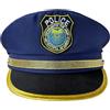 Generic Cappello Da Poliziotto Per Bambini, Accessorio Per Costume In Maschera Con Distintivo E Bordo Dorato, Per Halloween, Feste A Tema, Ragazzi E Ragazze