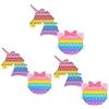 SC E-COMMERCE Set di 3 pezzi Pop It Unicorno e Hello Kitty - 28 Bolle ciascuno - Fidget Toys Antistress in Silicone - Gioco Sensoriale Riutilizzabile per Bambini e Adulti (PACK DA 3 PZ)