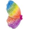 Qcbuegof Costume da ali di farfalla per bambini Halloween farfalla ali costume per donne ragazze vestito di compleanno di Natale vestito arcobaleno costume ali