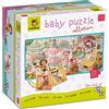 Ludattica - Baby puzzle La Città - Puzzle 32 pezzi bambini 2+ - Due giochi in uno - Dimensione 67 x 32 cm - Made in Italy