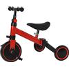 MAYMAR Homewell Triciclo bambino evolutivo, Kinderkraft Velo Triciclo 2 in 1, con funzione Draisienne e Ride, regalo Bebe 1-5 anni senza freni, 04, rosso)