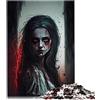 BUBELS Horror Art Puzzle da 1000 pezzi per adulti in cartoncino riciclato di alta qualità per adulti e bambini, idea regalo 26,1 x 38 cm