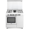 De'Longhi DEMW 96 B42 ED - Cucina a gas con forno elettrico, 4 fuochi + 2 piastre, 90x60 cm, Bianco