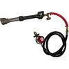 EEQANAO Bruciatore a gas propano con regolatore del tubo flessibile Coltello da fabbro che produce fornace di fusione Forno d'aria for maniscalco