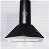 Gurari 046 BL Cappa aspirante da parete 60cm -1000m³/h- Cappa aspirante da parete produttore Gurari - 3 velocità -1000m³/h -LED - Cappa nera - Metallo nero - predisposizione ricircolo
