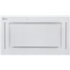 Gurari 217 WH 52 Pr, cappa da soffitto 52 cm bianca incassata con blocco di ventilazione, telaio in vetro, 3 livelli, 1000 m³/h, cappa da incasso, telecomando