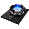 YINMAN 1 Fornello A Gas, Bruciatore Interamente In Rame In Vetro Temperato Nero Da 5,2 KW, Fornello Di Conversione Gas Naturale/gas Liquefatto, Con Protezione Antincendio E Regolazione Multi-velocità(NG)