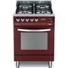 Lofra PR66GVT/C Cucina a Gas, Burgundy