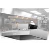 ZPRMMN Cappa Da Cucina Commerciale Sottopensile Da 60 Pollici For Cucina Con Aspiratore A 2 Velocità, Canalizzata Convertibile, Acciaio Inossidabile (Color : 120 * 80 * 45, Size : 880W)