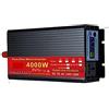 MERHOVO Inverter a onda sinusoidale pura 12V 24V 220 110 2000W 3000W 4000W 5000W Trasformatore di tensione Convertitore di potenza Inverter solare Migliora la dissipazione del calore(4000W,60V)
