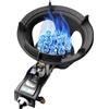Generico Cucina A Gas Portatile, Cucina A Gas Commerciale Da 9-18 KW, Padella Ad Alta Temperatura Da 9/12/15 Cavità, Kit Fonte NG/GPL, Con Protezione Da Spegnimento Fiamma(LPG,15 nozzles)