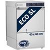 GastroHero Lavastoviglie ECO 40 x 40 cm, con dosatore detergente e brillantante, con pompa di scarico, Made in Europe, 230 V