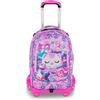 ZAINO TROLLEY SEVEN JACK 8 RUOTE GLOWCAT GIRL
