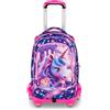 ZAINO TROLLEY SEVEN JACK 8 RUOTE PIXIE UNICORN GIRL