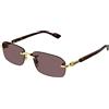 Gucci Occhiali da Sole GG1221S Gold/Brown 56/16/140 uomo
