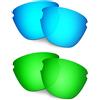 HKUCO Le lenti HKUCO sono compatibili con gli occhiali da sole Oakley Frogskin Lite Blu/Verde Occhiali da sole