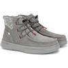 Pitas | TRENTO | Stivali casual da donna | Stivaletti in pelle| Scarpa urbani | Mocassini | Nautiche invernali | Sneakers Casual | Calzatura Senza lacci | Calzature Walkinpitas | Grigio | 38