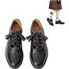 Hamilton Kilts Scarpe Kilt Scozzesi Ghillie Brogues in Pelle, Nero (UK 9 / EU 43)