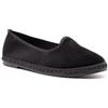 I Love Laura Friulana Donna Velluto Tinta Unita Scarpe Fondo Gomma (Nero, 37)