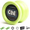 YOYO FACTORY YoyoFactory One Yoyo - Verde (dal Principiante al Professionista, Cuscinetto a Sfera in Metallo, Corda e Istruzioni Incluse)