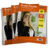 NIKOFFICE S100 Confezione da 50 Buste Perforate Trasparenti in PPL Lucide, Formato A4