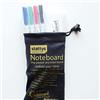 Stattys Noteboard - Foldable Pocket-Size Dry-Erase Whiteboard with 4 dry-erase whiteboard markers (red, blue, green and black)
